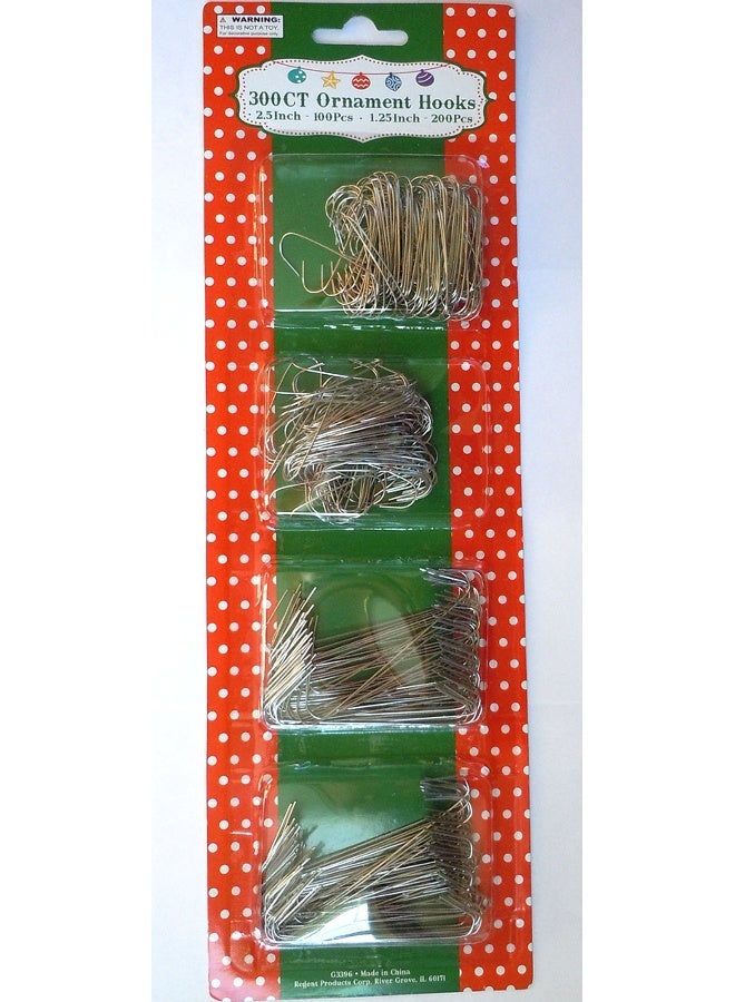 REGENT Silver Ornament Hooks Pack Of 300 - Image 2